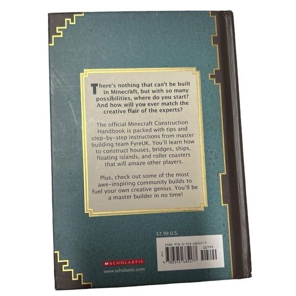 Scholastic Kids Minecraft Mojang Construction Handbook Hardcover Book OS - Picture 2 of 5